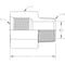World Wide Fittings Female O-Ring Boss to Male Pipe Straight Adapter 3239X06X06 - alternate 2